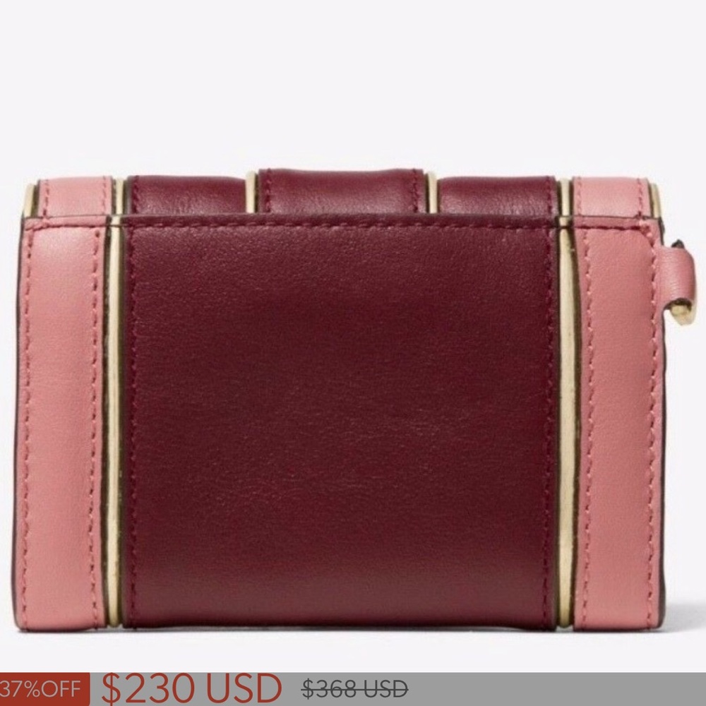 NWT MICHAEL KORS Whitney Oxblood Leather Wallet - Picture 5 of 13